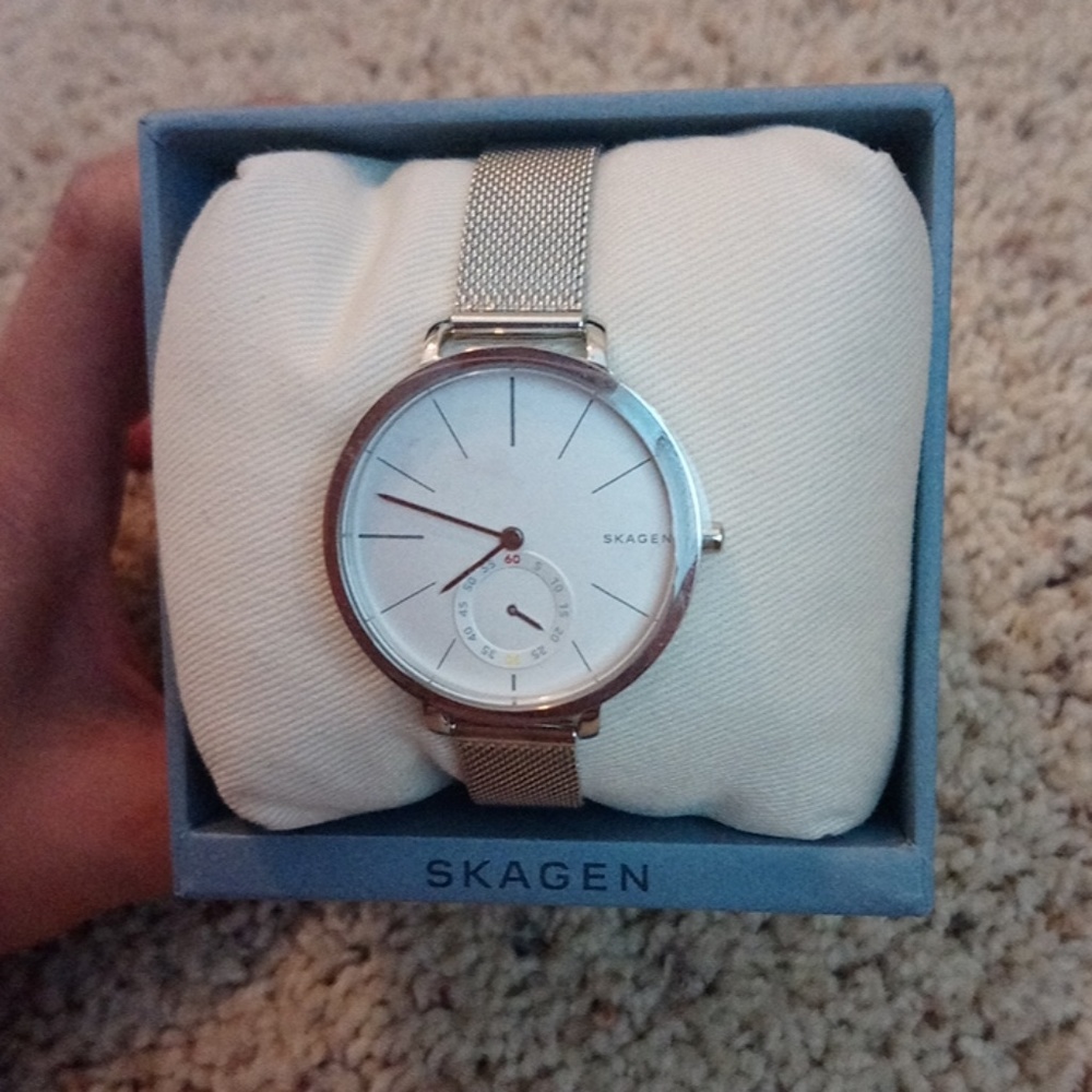 Skagen watch with mesh bracelet